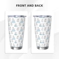 thumbnail image 3 of Daiia Playful Polar Bear Pals Printed 20oz Insulated Coffee Cup with Straw Topper, Fully Spill Proof Travel Coffee Mug, Stainless Steel Tumbler for Work Home Outdoor Car-Straw Three-piece Set, 3 of 8