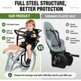 thumbnail image 3 of Upgraded Rear Child Bike Seat,Back Mount Kid's Bike Seat with Foot Pedals Back Rest Handrail, Designed for Children Aged 18 Month to 8 Years Old,Easy Installation, 3 of 11
