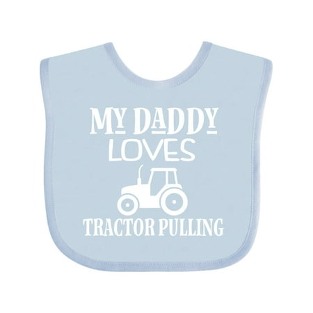 

Inktastic Tractor Pulling Dad Gift Baby Boy or Baby Girl Bib