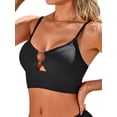 thumbnail image 1 of Charmo Bikini Tops for Womens Push Up Padded Swimsuit Tops Cute Long Line Bathing Suits Top, 1 of 7