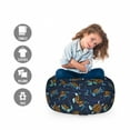 thumbnail image 2 of Under the Sea Storage Toy Bag Chair, Graphical Layout of Sea Turtles Cartoon Ocean Lifestyle, Stuffed Animal Organizer Washable Bag, Large Size, Multicolor, by Ambesonne, 2 of 3
