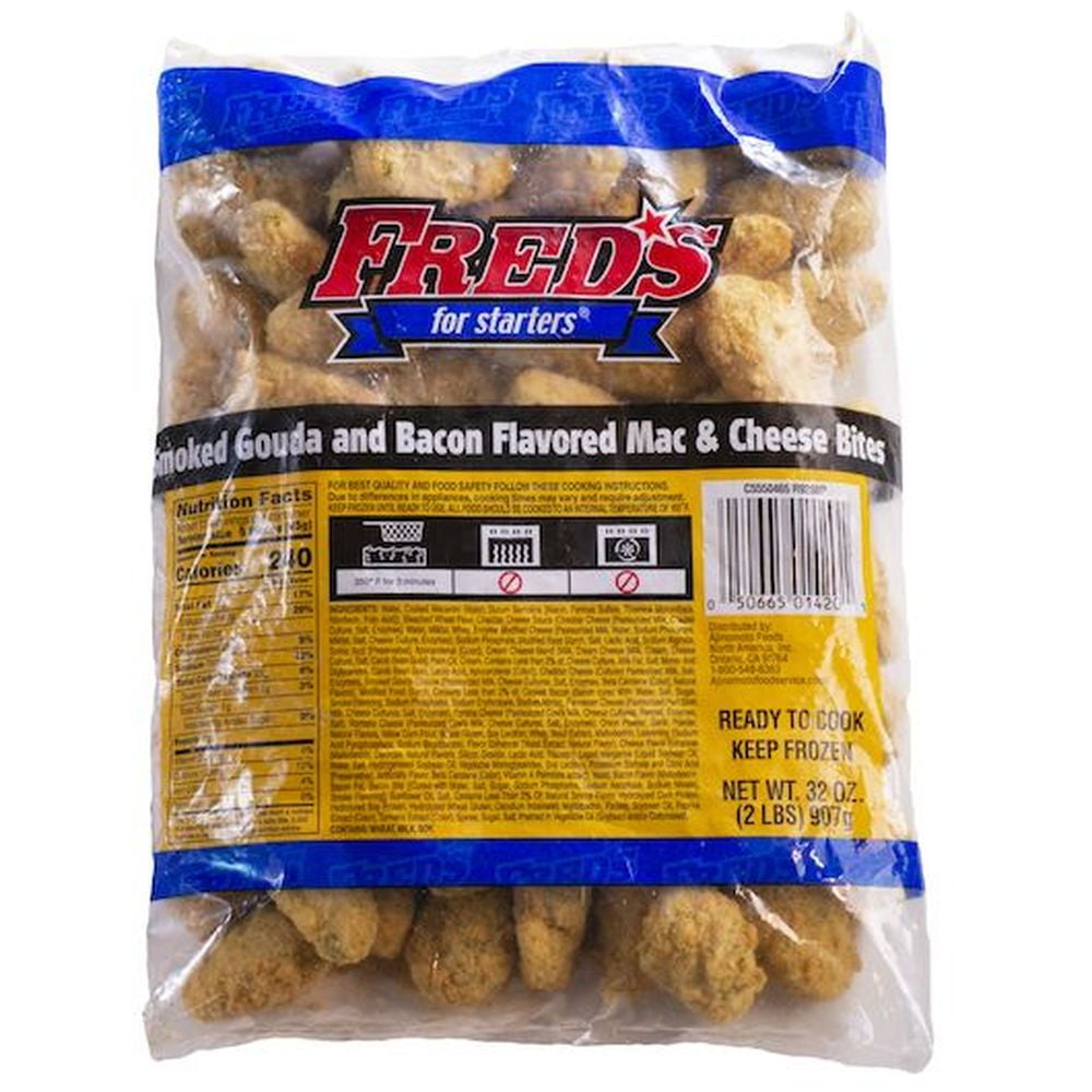 Freds Smoked Gouda Mac and Cheese Bites, 2 Pound 6 per case