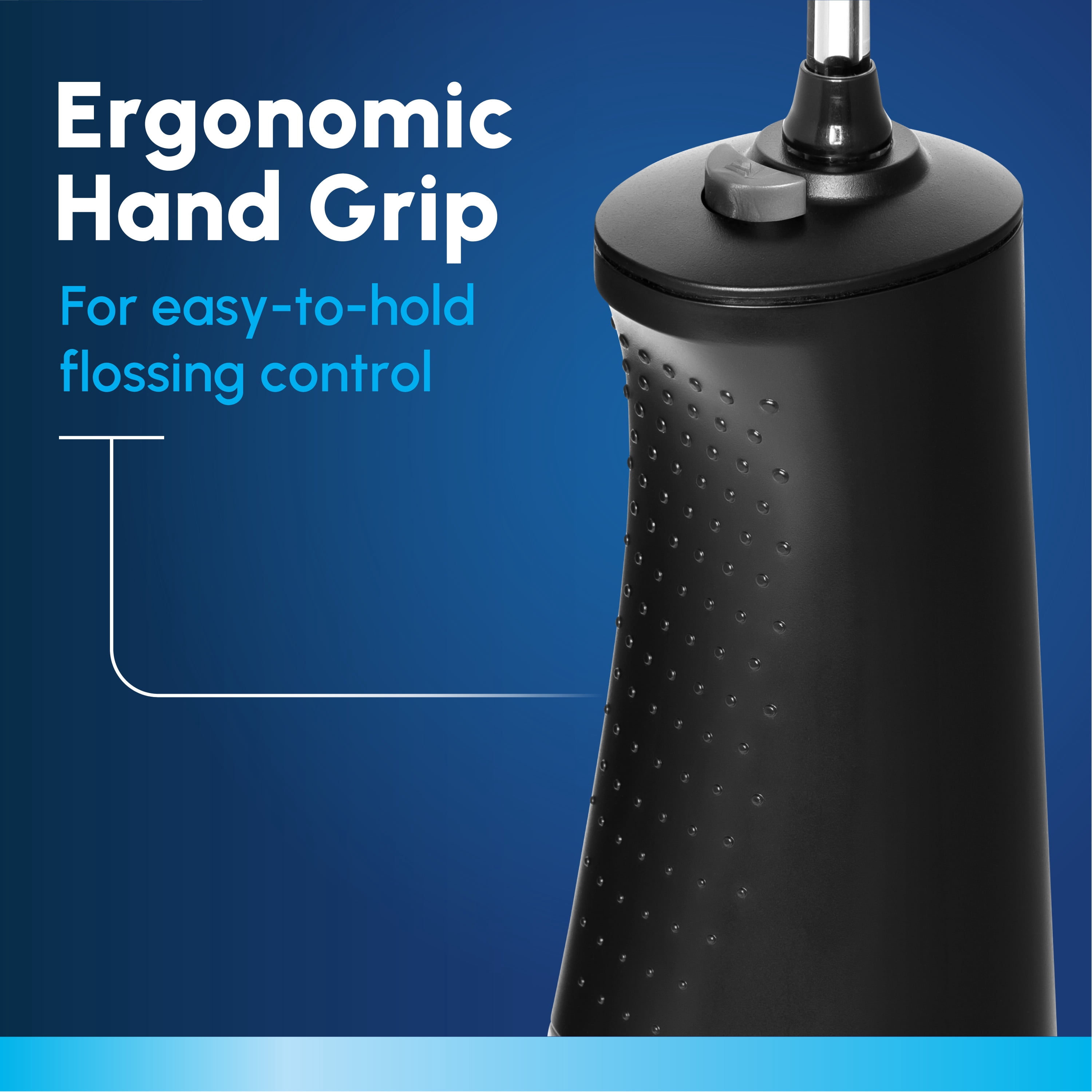 Waterpik Cordless 1100 Rechargeable Portable Water Flosser with 2 Settings, ADA Accepted, Black