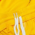 thumbnail image 5 of BRGZLK Children's Sports Shorts Sets Kids Trendy Solid Color Casual Round Neck Sleeveless Basketball Shirt With Elastic Waist Shorts Sports Quick Dry Set Yellow 11-12 Years, 5 of 7