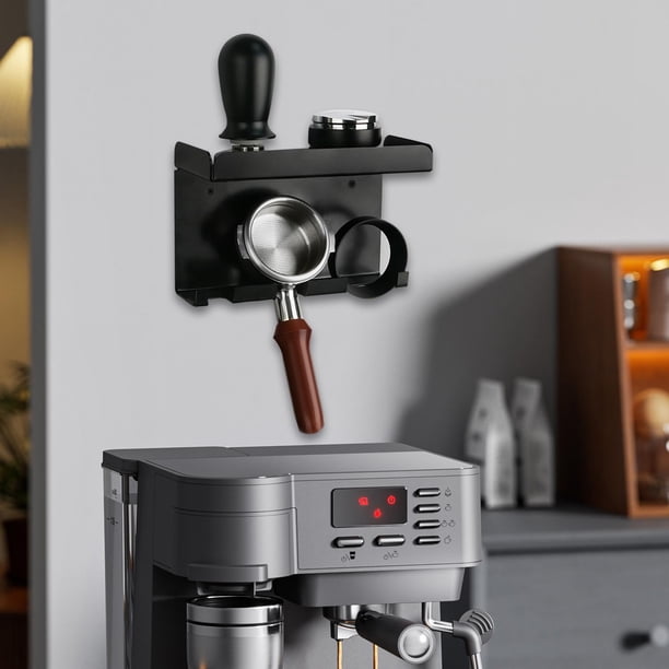 Portafiltros de café,Portafiltros de café para montaje en pared,Estación de de café organizadora de montaje en pared,r de café espresso Organizador de accesorios para