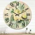 thumbnail image 2 of Designart 'Ancient Green Appels' Farmhouse Wood Wall Clock, 2 of 5