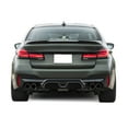 thumbnail image 6 of Ikon Motorsports Front + Rear Bumper Cover w/ Lip Compatible With 2017-2020 BMW G30 G31 5 Series, Unpainted CS Style Bumper Conversion With Sensor Holes Park Asst ACC Cover + 3PCS Front Lip Spoiler, 6 of 7