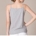 thumbnail image 4 of Defitshape Women's Soft Tank Top Cotton Pajama Shirt Cami Summer Spring Comfy Sleeveless Spandex Home Fitted Fall Sleepwear Grey Small, 4 of 5
