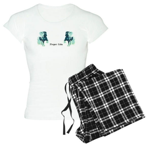 CafePress - Proper Cobs Group Women's Light Pajamas - Women's Short Sleeve Print T-Shirt and Pants Light Cotton Pajama Set