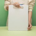 thumbnail image 1 of (White) 30 X 20 X 0.55cm Plastic Cutting Board with Handle, Food Safe, BPA-Free, Dishwasher Safe, Thick Cutting Board, Easy to Grip, 1 of 5