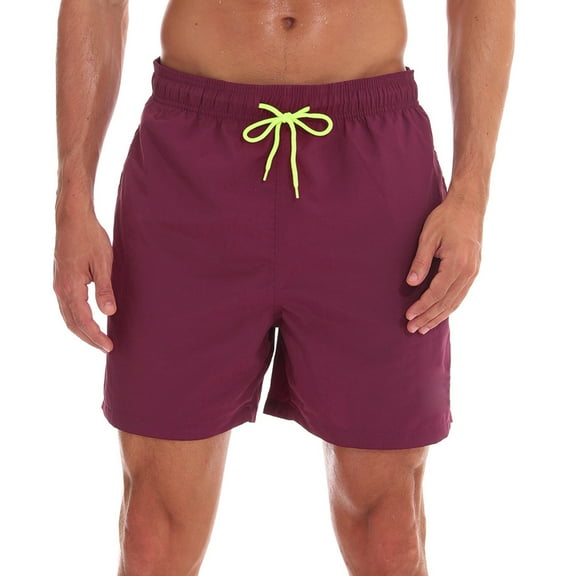 Njoeus Mens Swim Trunks Swimwear Men Casual Sports Beach Shorts with Pockets Swimsuit Comfy Breathable Elastic Waist Board Short Bathing Suit M-4XL