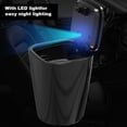 thumbnail image 1 of LED Car Ashtray Cup Holder with LED Light, Portable Double Layer Inner Box, OneHanded Operation, Night Lighting, Cleaning Stick, Great Design for Cigar Smoking While Driving,, 1 of 8