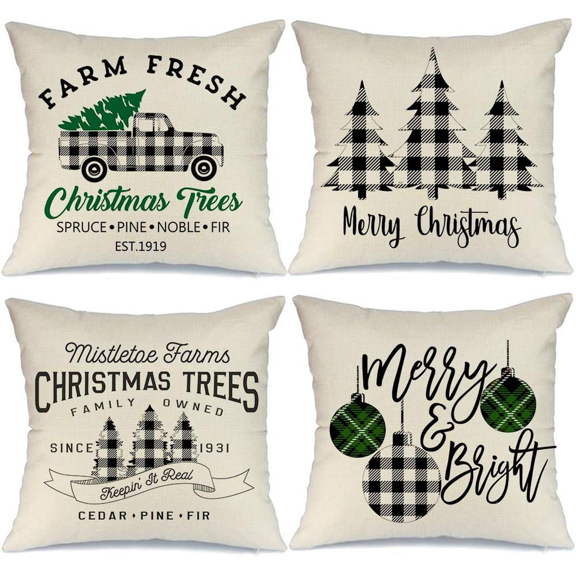 Buffalo plaid christmas pillows online