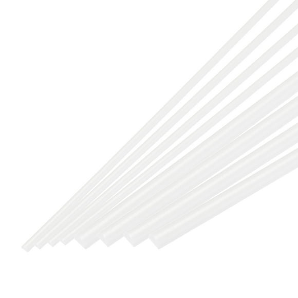Unique Bargains 40pcs ABS Round Rod, Diameter 1mm to 2mm, Length 250mm, ABS Plastic Stick Solid Bar, White Rods Assortment Kit