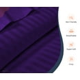 thumbnail image 3 of SGI Bedding Egyptian Cotton Top Split Sheet Set Stripe Adjustable Bed 39" Split Head King 600 TC 15" Deep Purple, 3 of 9