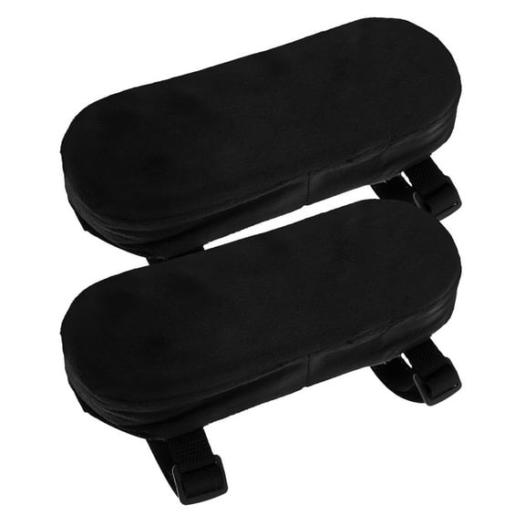 ibasenice 2Pcs Black Home Chair Armrest Pillows Soft Cushions for Extended Comfort