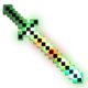 thumbnail image 1 of Toy Sword Fun Central con iluminación LED Pixel de 8 bits para niños, color verde, 1 of 4