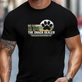 thumbnail image 1 of T-Shirt pour Homme, Confortable et Polyvalent, Simple et Stylé, T-Shirt pour Homme « DOG DAD THE for Man THE MYTH THE Collation DEALER » Graphique d'Été Décontracté à Col Rond à Manches Courtes, Grande Taille, 1 of 5
