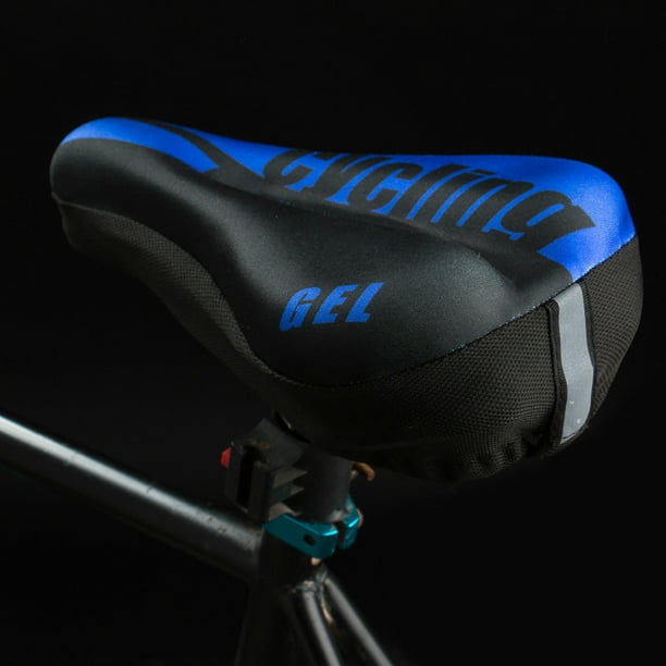 Xihbxyly Cojín de Gel para Sillín de Bicicleta, Suave y Cómodo, Almohadilla de Gel Que Absorbe Los Impactos, Diseño Antideslizante, Ideal para Recorridos Largos, para Entusiastas Del Ciclismo, Tamaño