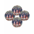 thumbnail image 7 of 15 Inch Round Placemats Set of 4, Navy Blue Christmas Non Slip Heat Insulation PP Table Mats, Gnomes Xmas Tree Poinsettia Eucalyptus Washable Place Mats for Kitchen Dining Party Table Decor, 7 of 7
