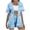Light Blue C, variant on Enjoytime Travel Outfits for Women 2 Piece Sets Tropical Print Short Sleeve Shirt with Shorts Lounge Set Summer Casual Beach Wear