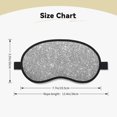 thumbnail image 4 of Salouo GlitterSilver Pattern Eye Masks, 1-Pack Sleep Mask Eye Cover Washable Sleeping Eyeshade Block Sleep Shade Cover Light Reduces Traveling Gifts, 4 of 7