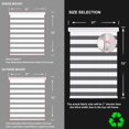 thumbnail image 4 of Cordless Zebra Blinds Window Shades Day and Night Shades for Light Control Dual Layer Light Filtering Sheer Blinds out Window Treatments, 4 of 7