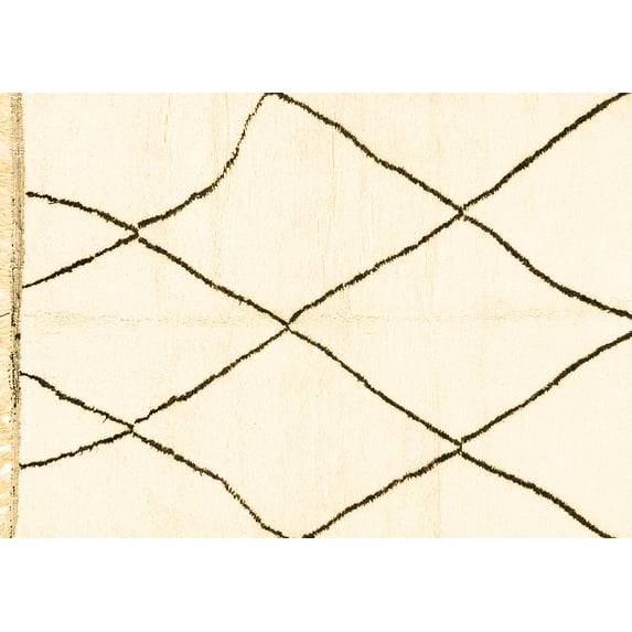 Ahgly Company Indoor Rectangle Solid Brown Modern Area Rugs, 8' x 12'