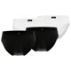 thumbnail image 1 of GÖTZBURG Calzoncillos para hombre, pack de 4 - X-lastic, ropa interior, pantalón, logo, color sólido Blanco/negro XXL (2X-Large), 1 of 3