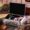 thumbnail image 2 of Retro Zinc Alloy Jewelry Box with Stereoscopic Carved Rose Pattern (12.5 x 9.5 x 5.5 cm), 2 of 4
