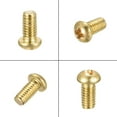 thumbnail image 5 of Uxcell M4x8mm Brass Machine Screws, Phillips Pan Head Fastener Bolts 36 Pack, 5 of 5