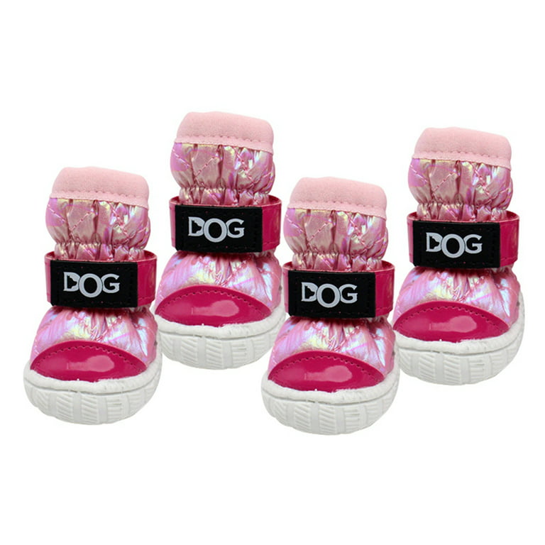 Dog Boots That Stay ON Waterproof Dog Boots Pink Dog Shoes 