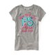 thumbnail image 1 of Aeropostale Girls Foil Hearts Camiseta Gráfica, Gris, 5, 1 of 1