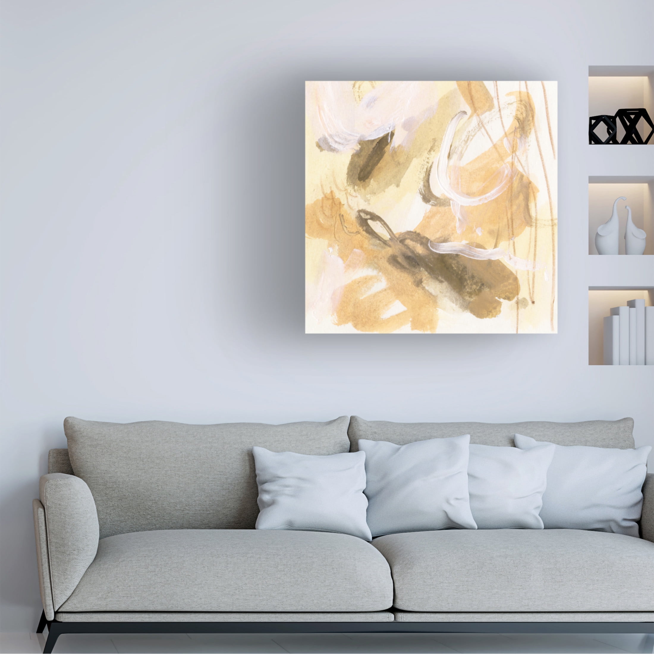 Canvas Wall Art - Melissa Wang 'Lost in Autumn V' Wall Art for Living Room, Bedroom, or Office Décor by Trademark Fine Art - 35 x 35 Inches