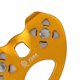 thumbnail image 2 of Protable 25KN Trolley Climbing Buckle Polea Speed ​​Roller In para deportes al aire libre Escalada Mosquetón Cable Trolley fit 8-13mm - Oro Sunnimix Polea doble de escalada, 2 of 7