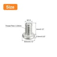thumbnail image 2 of Unique Bargains M1.6x0.35x3mm 50Pack Metal Flat Round Head Screws Phillips Drive Machine Bolt, 2 of 5