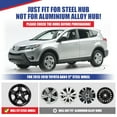 thumbnail image 5 of 17" Set of 4 Hubcaps Wheel Rims Cover Fit 2013-2018 Toyota Rav4 Compatible with Steel Wheels Snap on Installation(17-inch,Lacquer), 5 of 8