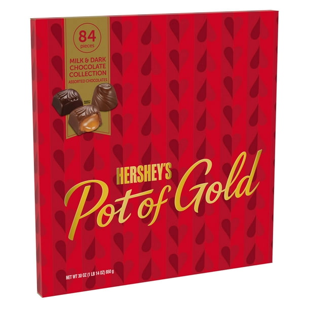 HERSHEY'S, POT OF GOLD Milk and Dark Chocolate Collection Assorted