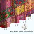 thumbnail image 6 of Pioneer Flower Floral Print Pattern Shower Curtain 84"x72", Bathroom Decorative Shower Curtain Set with 12 Hooks, Waterproof Washable, 6 of 6