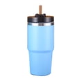 thumbnail image 1 of Taza aislada de 20 oz con tapa y pajita, botella de agua reutilizable de acero inoxidable 304, taza yeacher  azul tipo 1, 1 of 7