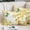 Yellow, variant on Spring Floral Pillow Covers, Linen Long Throw Pillow Case, Watercolor Forsythia Flowers Hummingbirds Beige Holiday Pillow Protector Decorative Cushion Cover for Living Room/Bedroom 12" x 20"