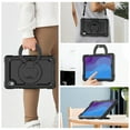 thumbnail image 6 of Case for Lenovo Tab M10 HD 2nd Gen 10.1 inch 2020, 360 Rotating Stand Handle Pencil Holder Shoulder Strap Heavy Duty Shockproof Cover, Black, 6 of 7