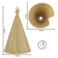 thumbnail image 2 of Tipis indios clásicos Toy BMC, 3 unidades, color canela, 13 x 8 cm, 2 of 5