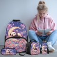 thumbnail image 2 of Jeiento Cute Panda Girls Backpack Set of 4 17 Inch School Bookbag Purse with Reusable Lunch Tote Bag Pencil Case Water Bottle Holder for Kids Elementary Middle Schoolbags, 2 of 7