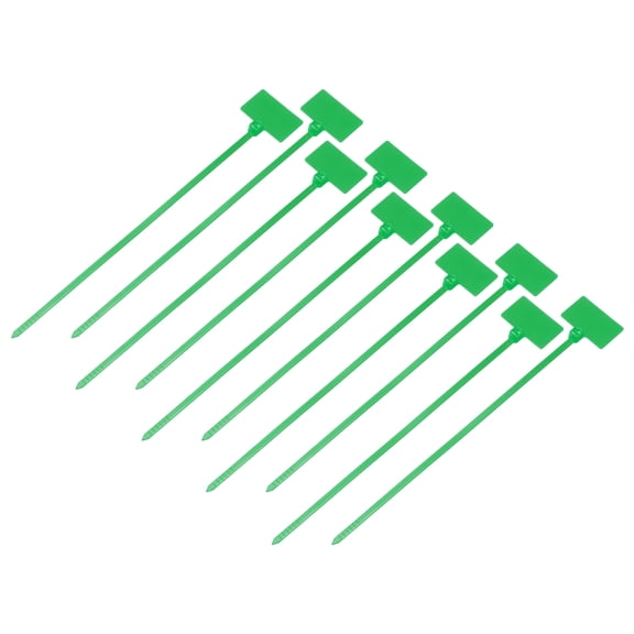 Uxcell 50pcs Marker Cable Zip Ties, 6 Inch Self-Locking Labels Zip Tie Wraps, Wire Tags Ties Straps for Indoor and Outdoor, 1/8", Green