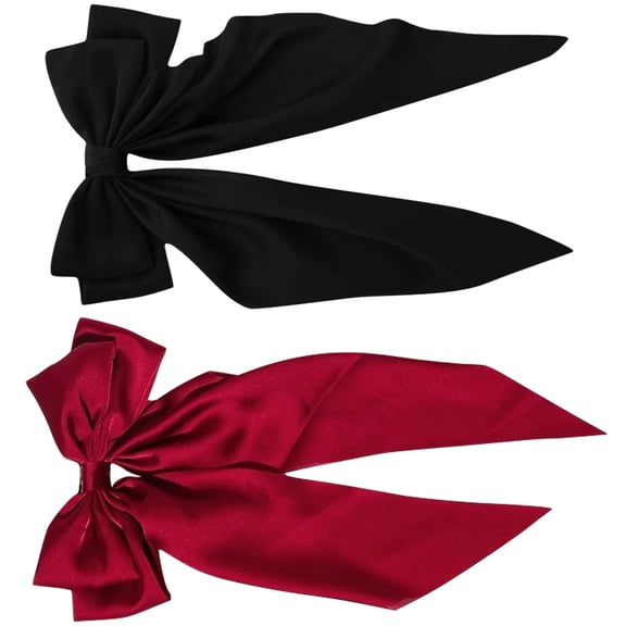 Toyvian 2Set Hairpins Comfortable to Wear Alloy Hair Accessory for Women Burgundy