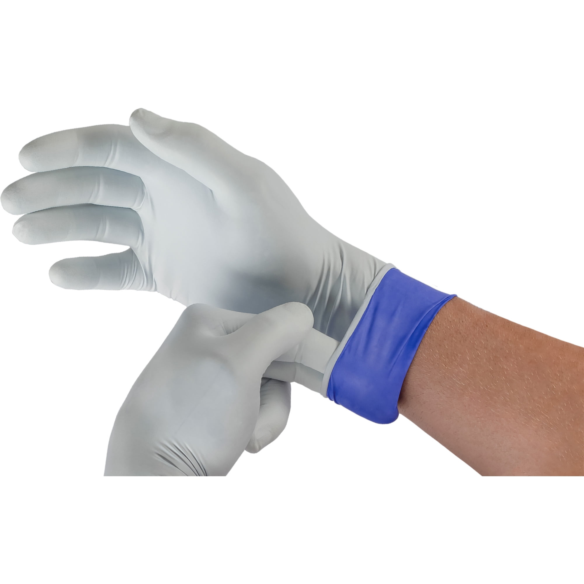 LifeStar EC Disposable Nitrile Exam Glove Extended Cuff Length MEDIUM LSE-104-M 100 per Box