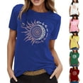 thumbnail image 2 of T-Shirt Vintage Imprimé Décontracté Basique pour Femmes à Manches Longues T-Shirt pour Femmes à Manches Courtes Col Rond Haut de Compression à Manches Longues pour Femmes Blouse, 2 of 4