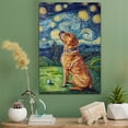 thumbnail image 2 of Doguede Bordeaux Vintage Dog Golf Canvas – Artistic Sports, Doguede Bordeaux Dog with Golf Stretched Canvas Size 8x12 Wall Print for Bedroom, Living Room, Office, 2 of 5