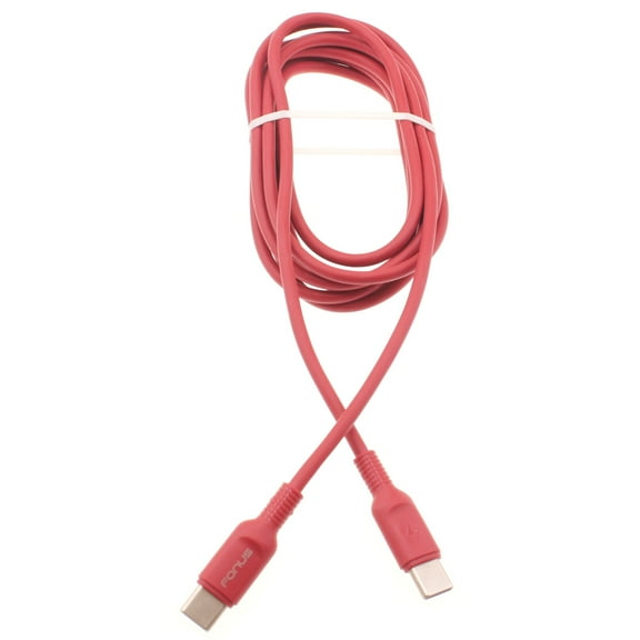 USB-C to Type-C Red 6ft Long Cable for OnePlus 10 Pro Phone - PD Fast Charger Cord Power Wire Compatible With OnePlus 10 Pro